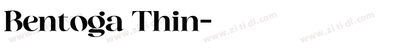 Bentoga Thin字体转换
